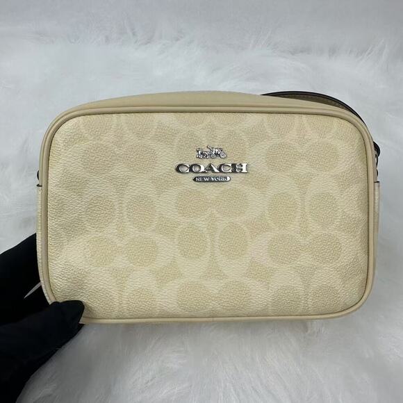 COACH Mini Jamie Camera Crossbody Bag In Signature Canvas Hay Yellow CY752 NWT - Picture 2 of 7